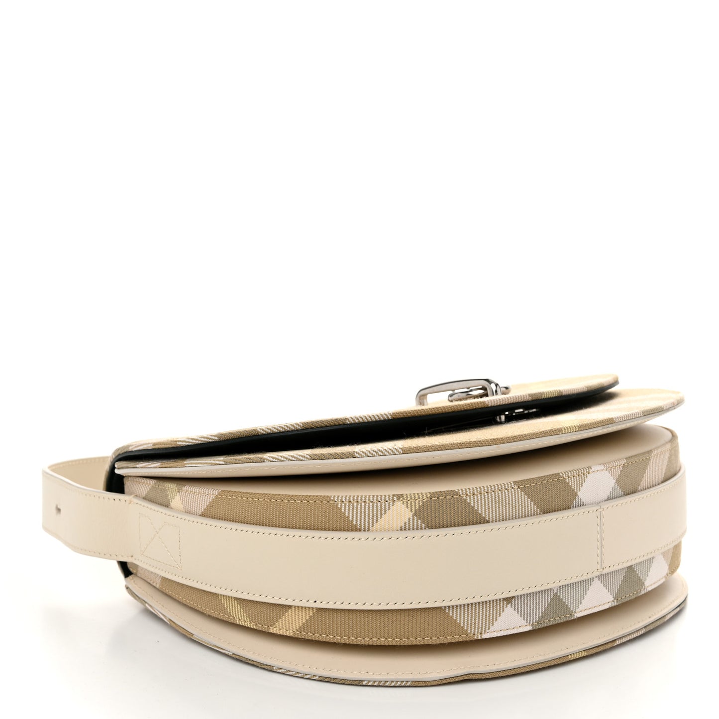 Jacquard Check Medium Rocking Horse Crossbody Flax