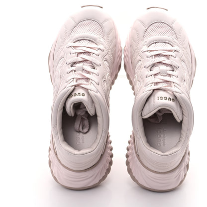 Gucci Calfskin Interlocking G Ripple Womens Platform Sneakers 39 Light Pink 7 of 10