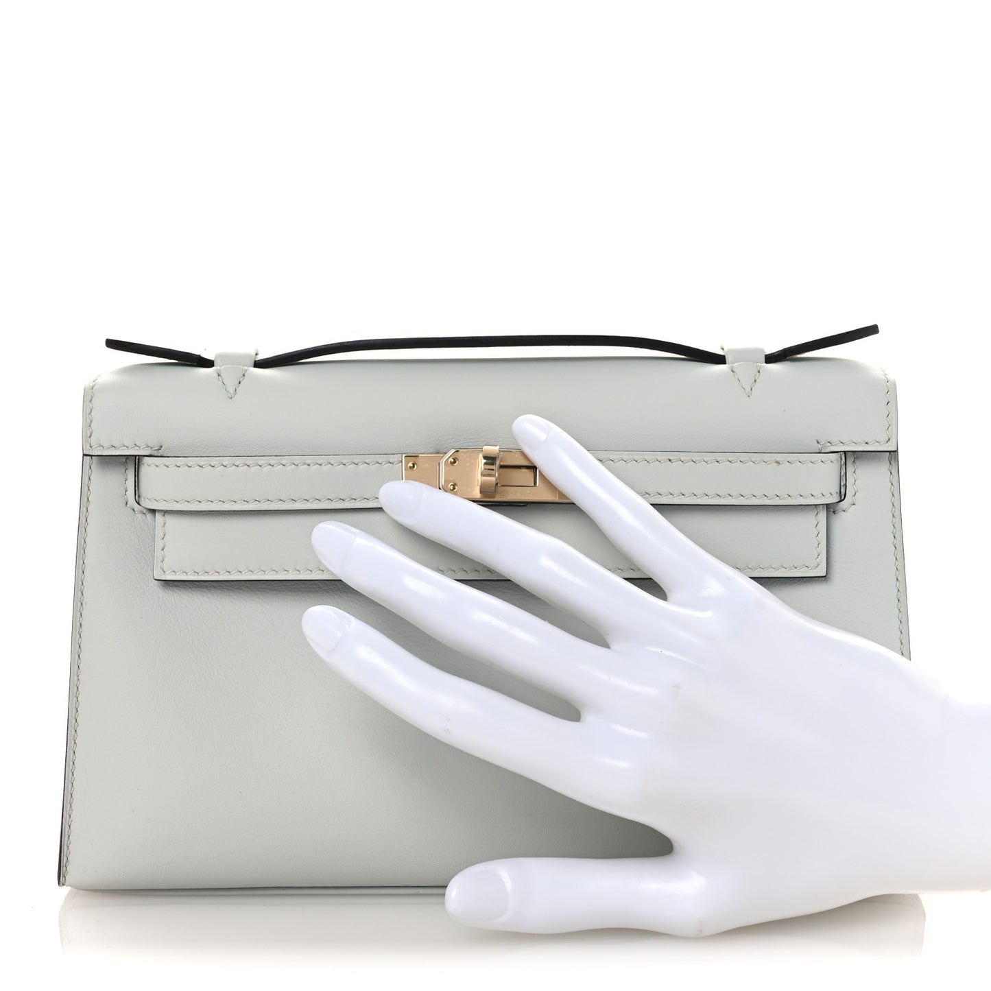 Swift Kelly Pochette Clutch Gris Platine