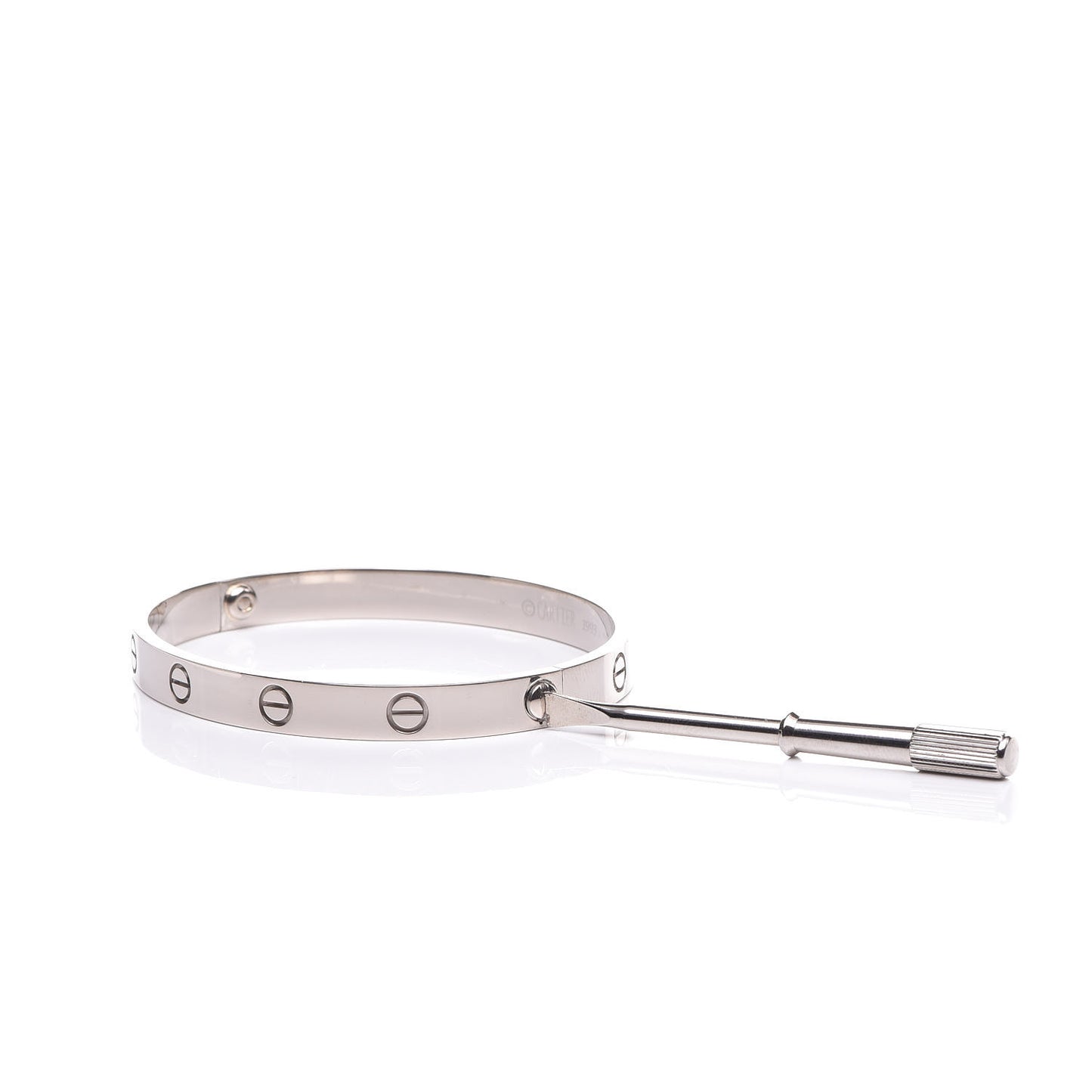18K White Gold LOVE Bracelet 18