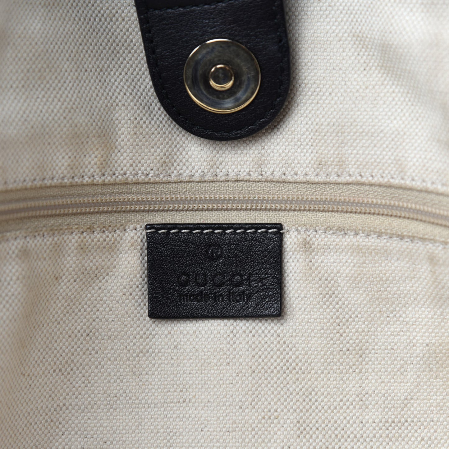 Guccissima Large Sukey Tote Black