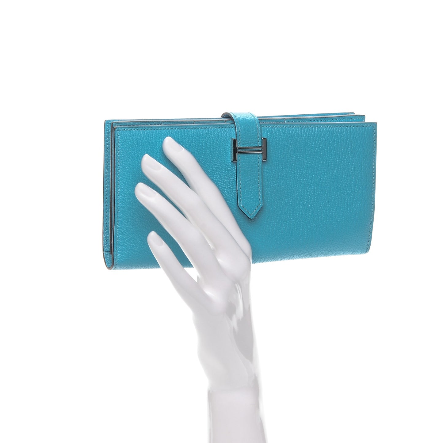 Chevre Mysore Bearn Wallet Bleu Azteque