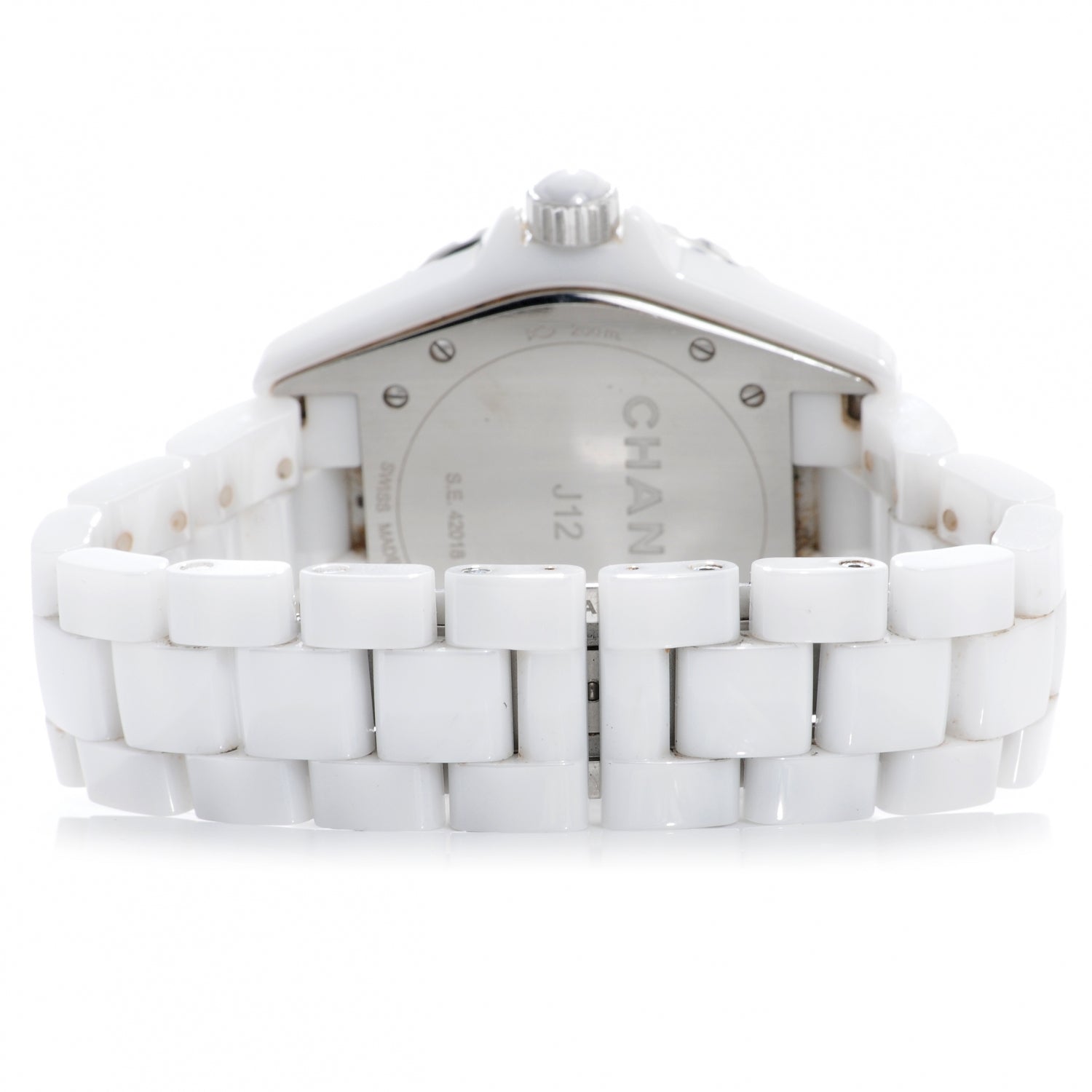 Chanel J12 38mm Ceramic Automatic Watch White 4 of 9