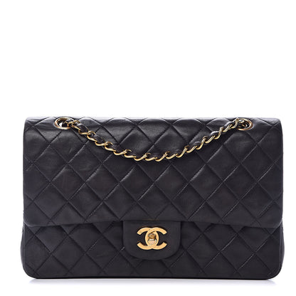 Chanel Lambskin Quilted Medium Double Flap Black 1 of 18