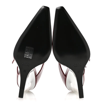Gucci Regent Calfskin Wedge Mules 39 Rosso Ancora 6 of 9