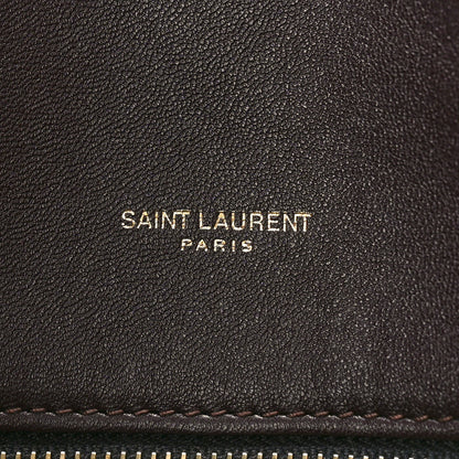 Saint Laurent Tie Dye Wool Quilted Small Loulou Puffer Monogram Chain Satchel Yellow Pacific Blue Dark Pecan 7 of 9