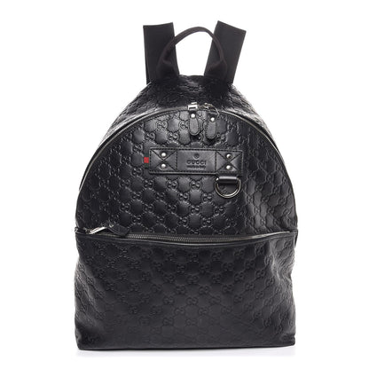 Gucci Guccissima Classic Backpack Black 1 of 7