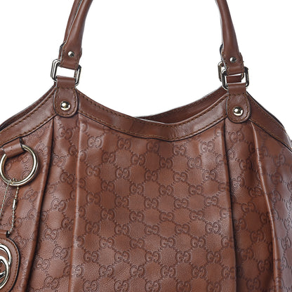 Gucci Guccissima Large Sukey Tote Brown 8 of 10