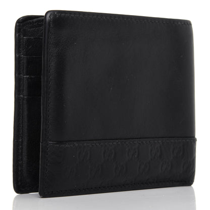 Gucci Guccissima Calfskin Bi-Fold Wallet Black 3 of 13