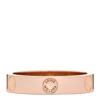 Louis Vuitton 18K Rose Gold Empreinte Ring 48 4.5 1 of 5