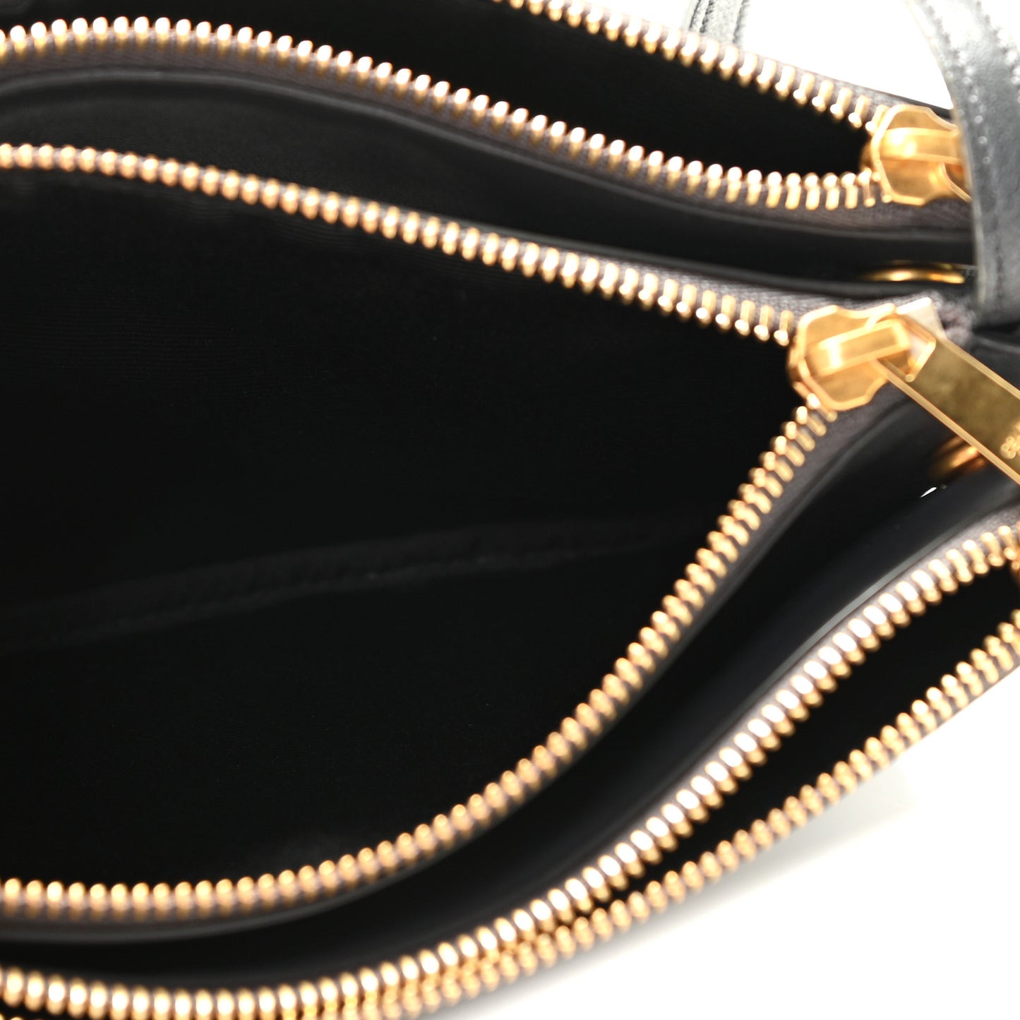 Lambskin Small Trio Crossbody Bag Black