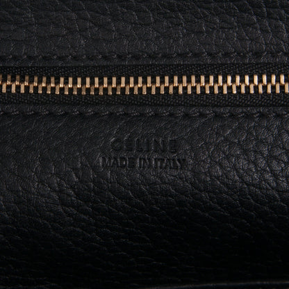 Celine Crisped Calfskin Mini Tie Knot Tote Black 8 of 9