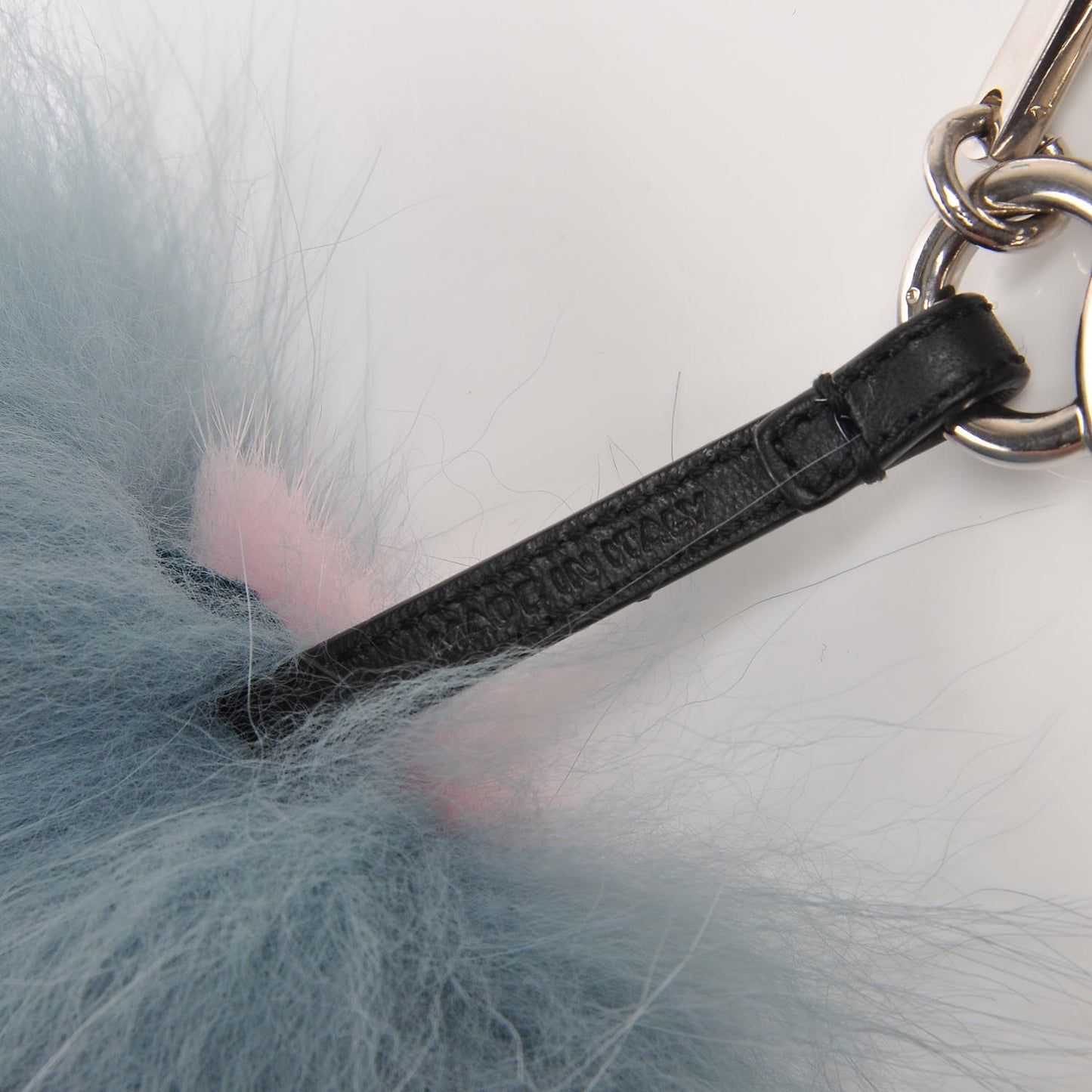 Fox Mink Rabbit Fur Vitello Flamingo Mini Monster Bag Bug Charm Lagoon Black Multicolor