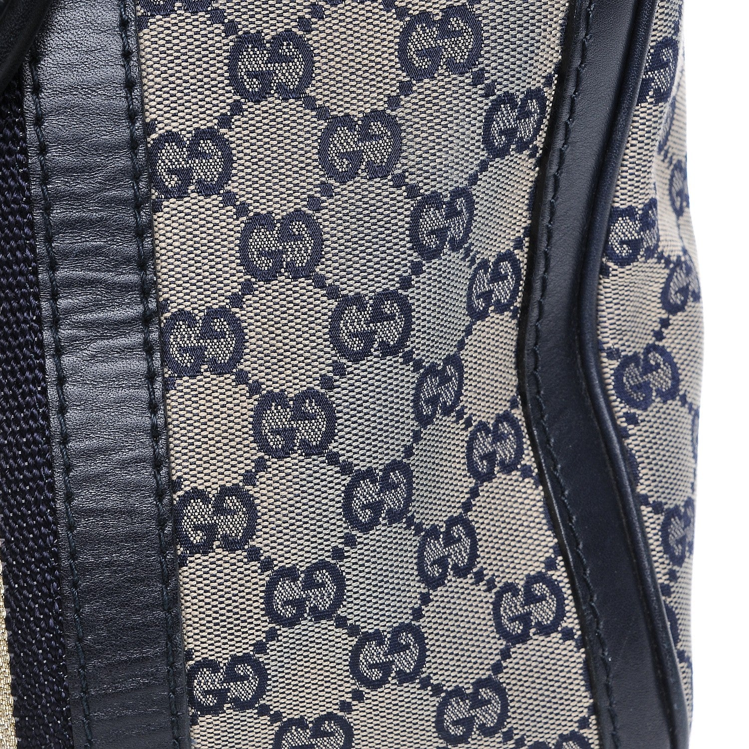 Gucci Monogram Vintage Web Medium Boston Navy Navy 10 of 18