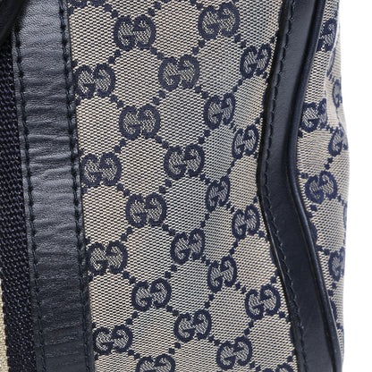 Gucci Monogram Vintage Web Medium Boston Navy Navy 10 of 18