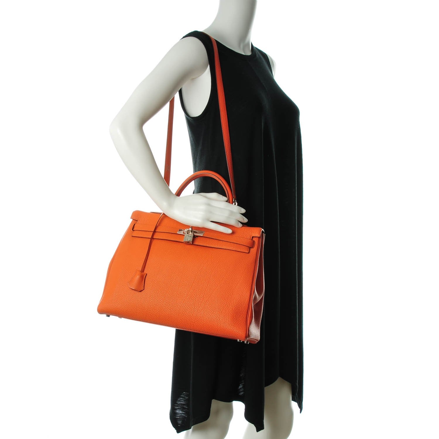 Hermes Togo Kelly Retourne 35 Orange 2 of 23