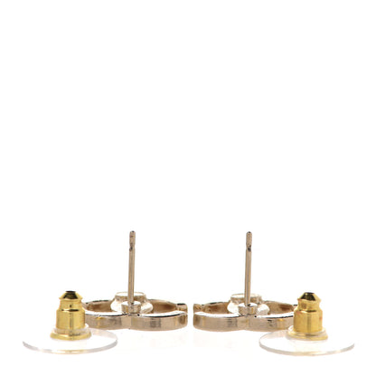 Chanel Enamel CC Earrings Pearly Pink Gold 3 of 5