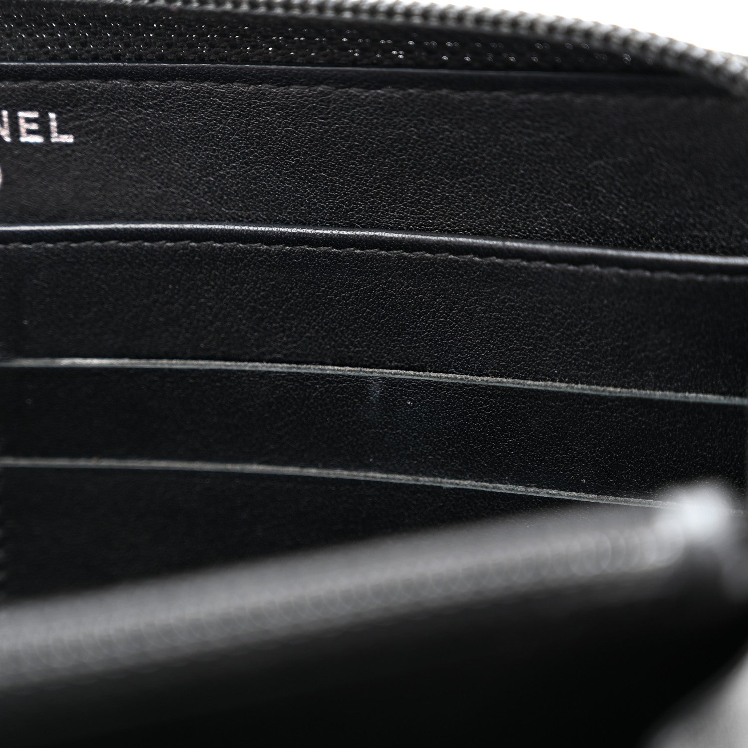 Chanel Caviar Large Timeless CC Zip Around Wallet Black 9 of 10