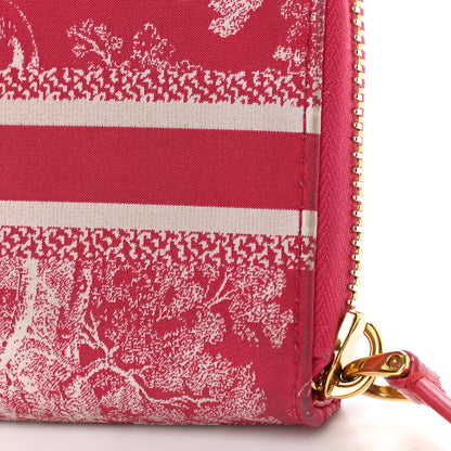 Christian Dior Technical Fabric Embroidered Toile De Jouy DiorTravel Detachable Card Holder Red 11 of 12