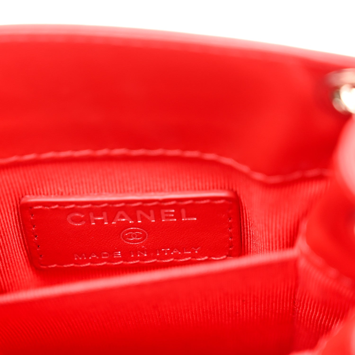 Chanel Patent Crossbody CC Phone Holder Red 6 of 12