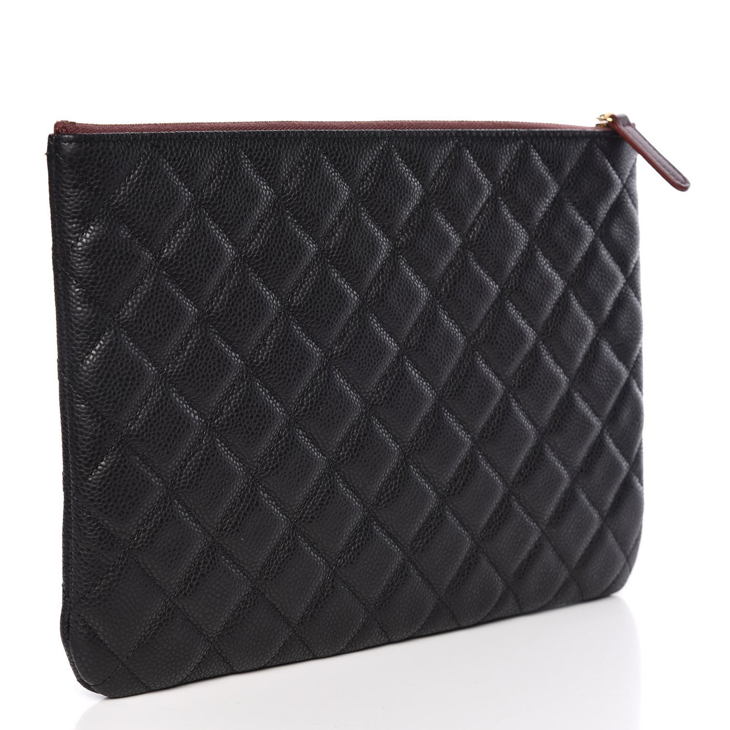 Caviar Quilted Medium Cosmetic Case Black
