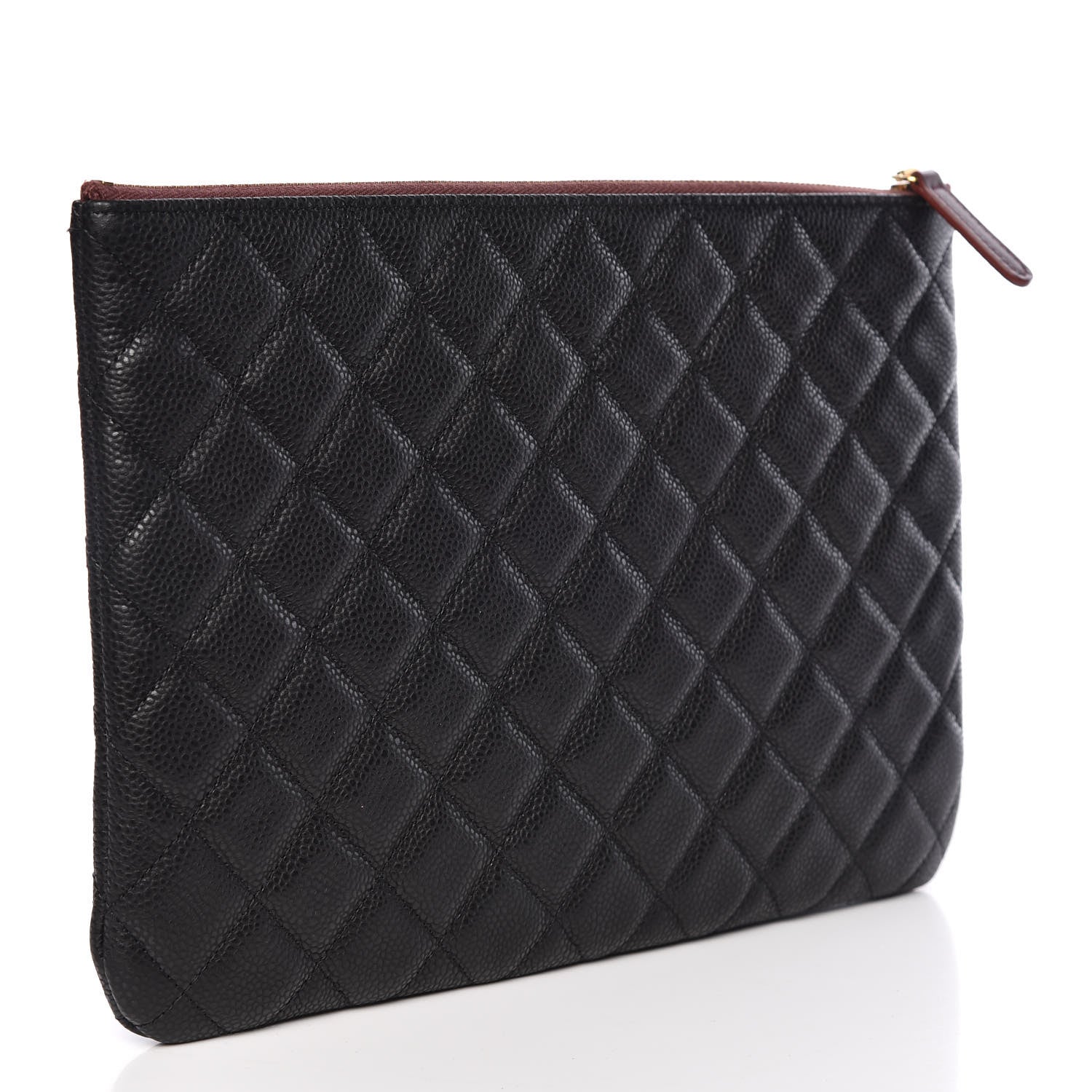 Chanel Caviar Quilted Medium Cosmetic Case Black 3 of 11