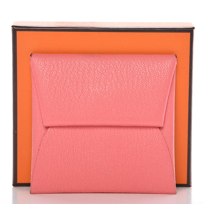 Hermes Chevre Mysore Bastia Coin Purse Rose Ete 9 of 9