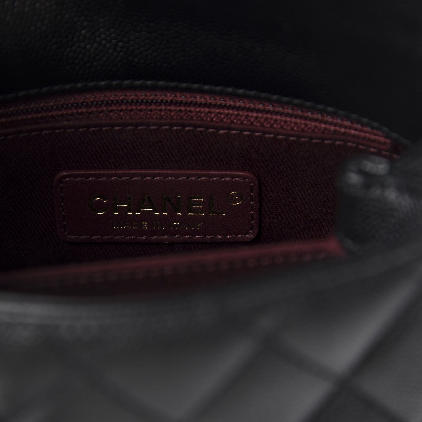 Caviar Quilted Extra Mini Coco Handle Flap Black