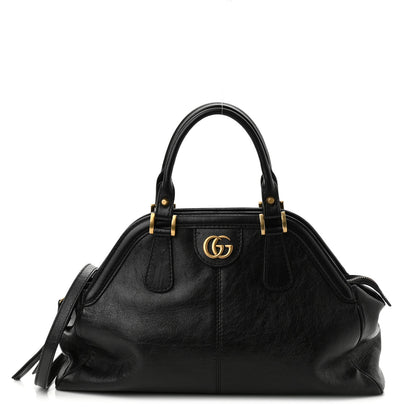 Gucci Calfskin Medium Re(Belle) Top Handle Bag Black 1 of 11