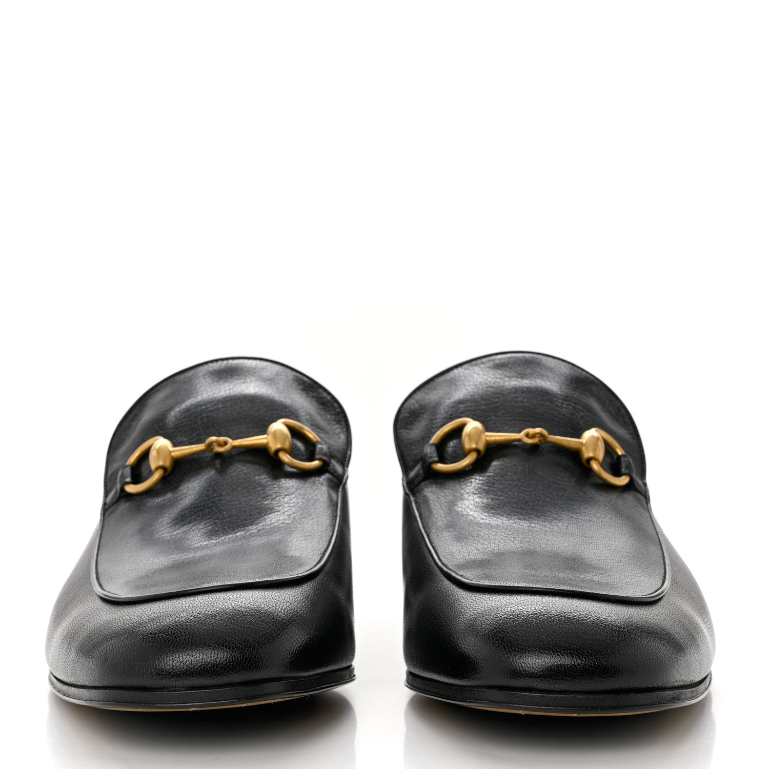 Gucci Goatskin Mens Horsebit Loafers 12 Black 2 of 8
