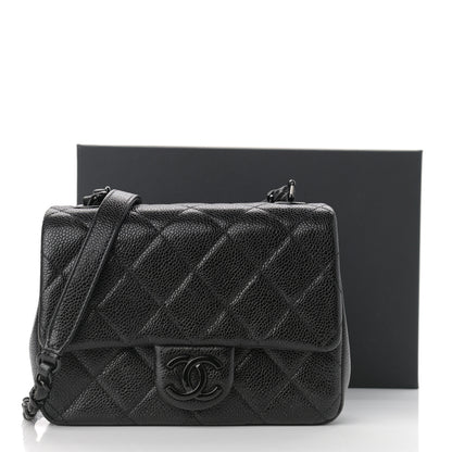 Chanel Caviar Quilted Incognito Mini Square Flap Black 11 of 11