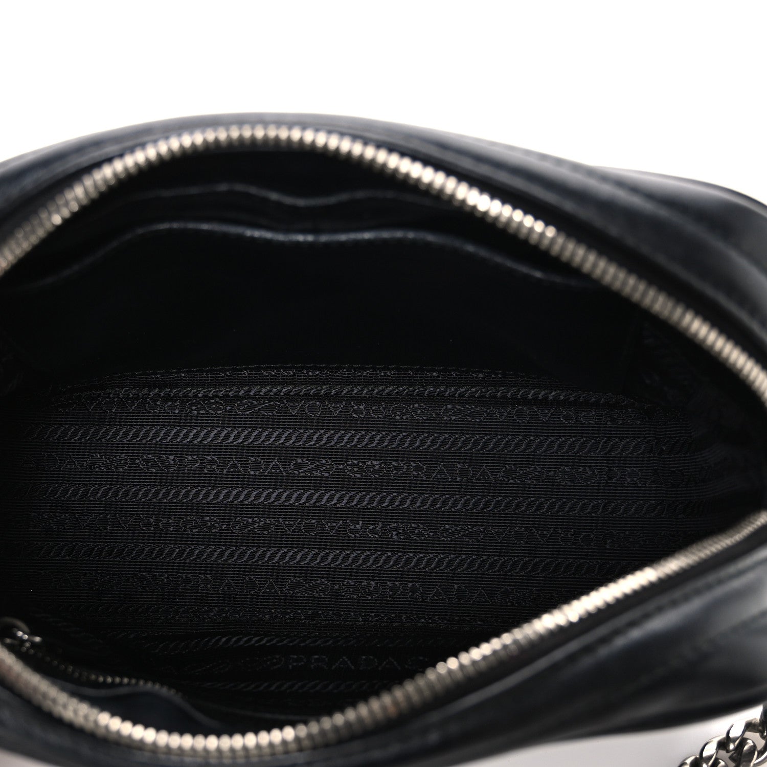 Prada Soft Calfskin Diagramme Camera Bag Black 5 of 10