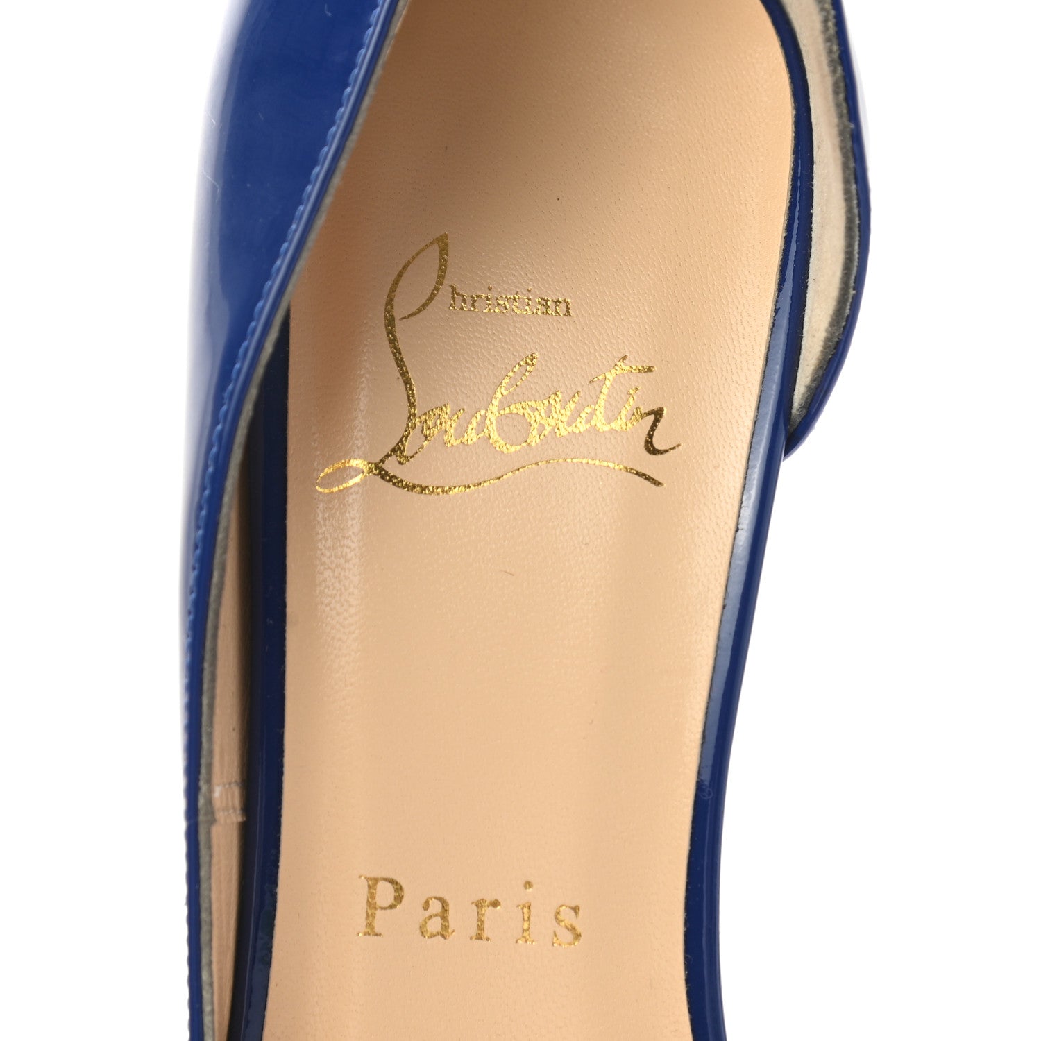 Christian Louboutin Patent Iriza 100 Pumps 38 Neptune 7 of 9