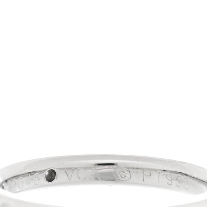 Van Cleef & Arpels Platinum Diamond Tendrement Etoiles Wedding Band Ring 49 5 4 of 4