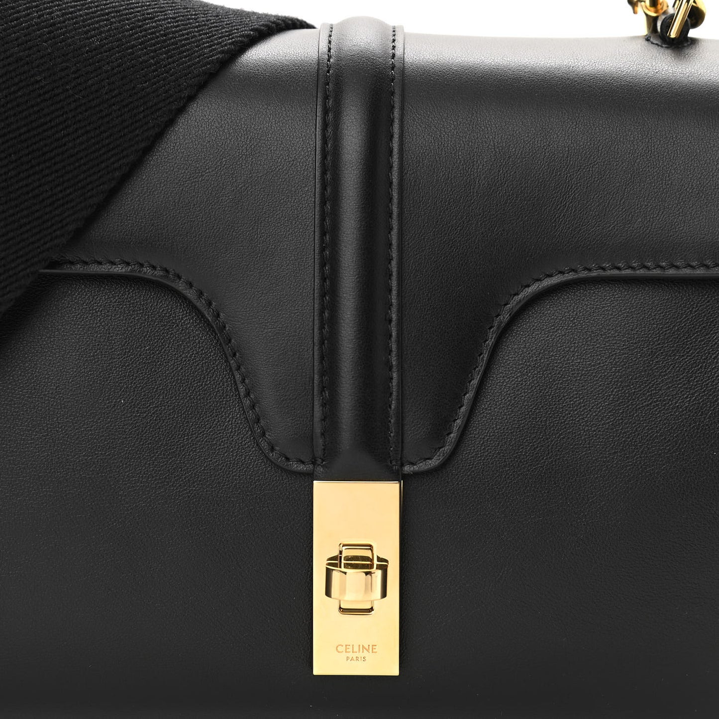 Smooth Calfskin Teen 16 Crossbody Bag Black