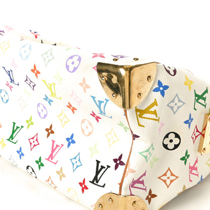 Louis Vuitton Monogram Multicolor Speedy 30 White 10 of 11