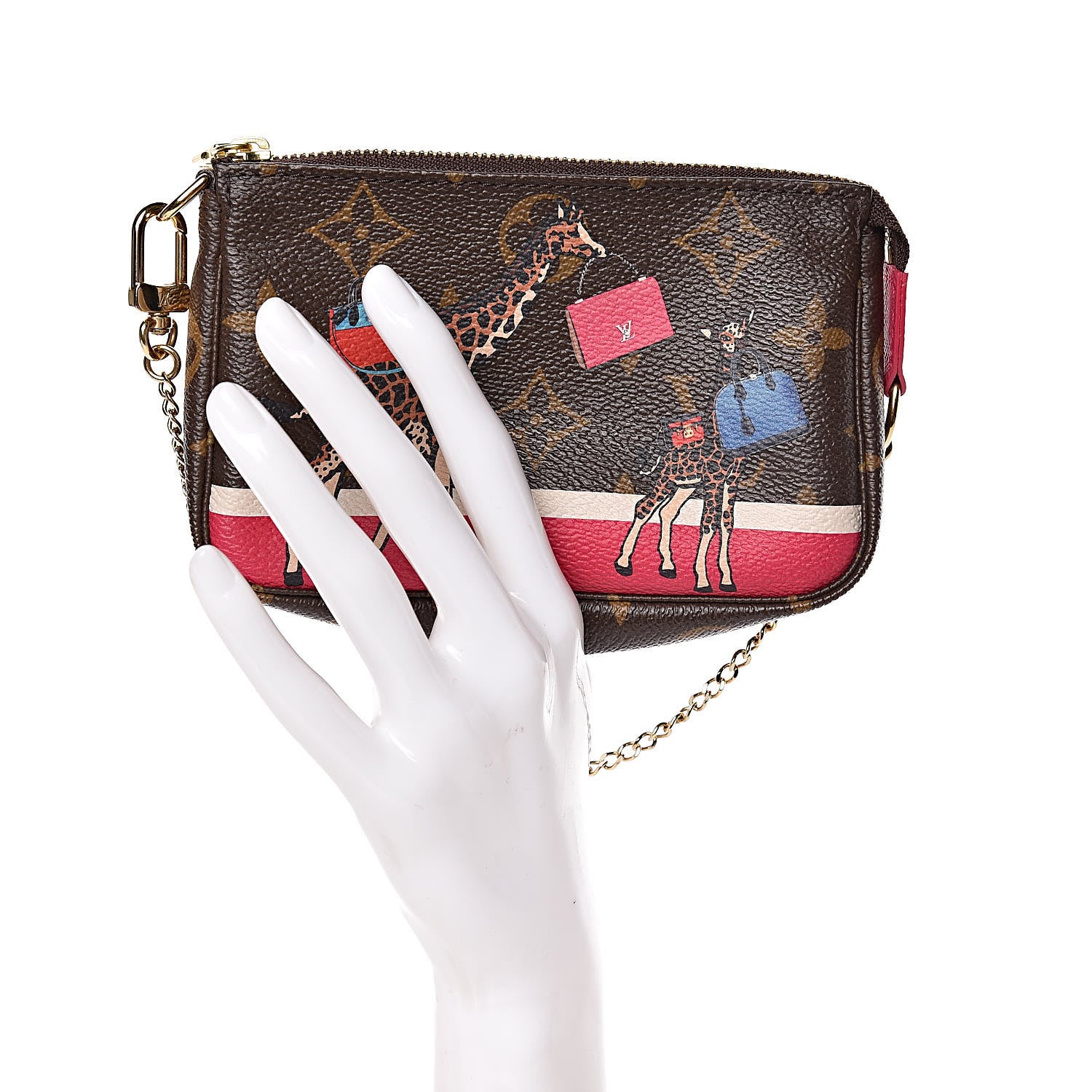 Louis Vuitton Monogram 2017 Christmas Animation Mini Pochette Accessories 2 of 8