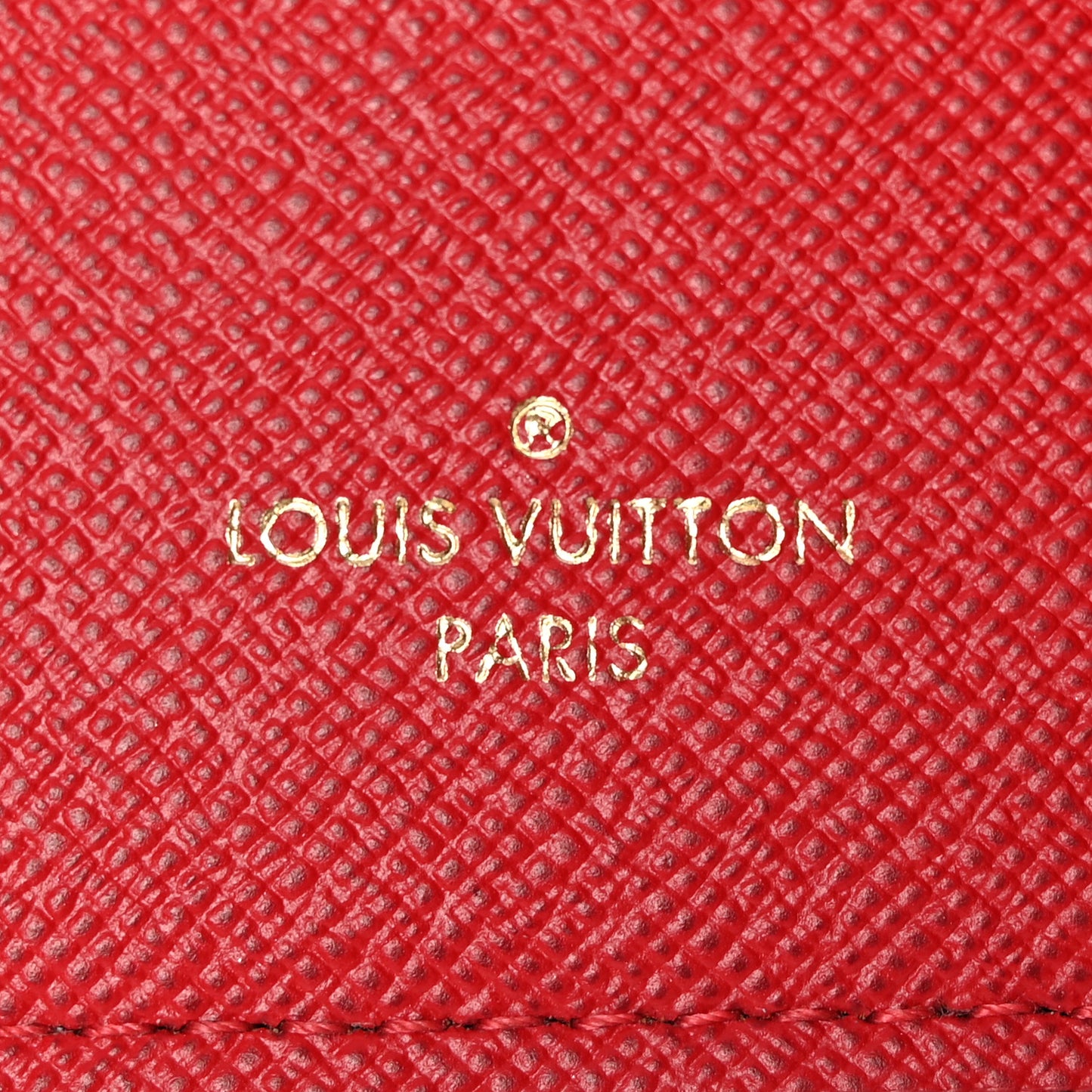 Damier Ebene Victorine Wallet Red