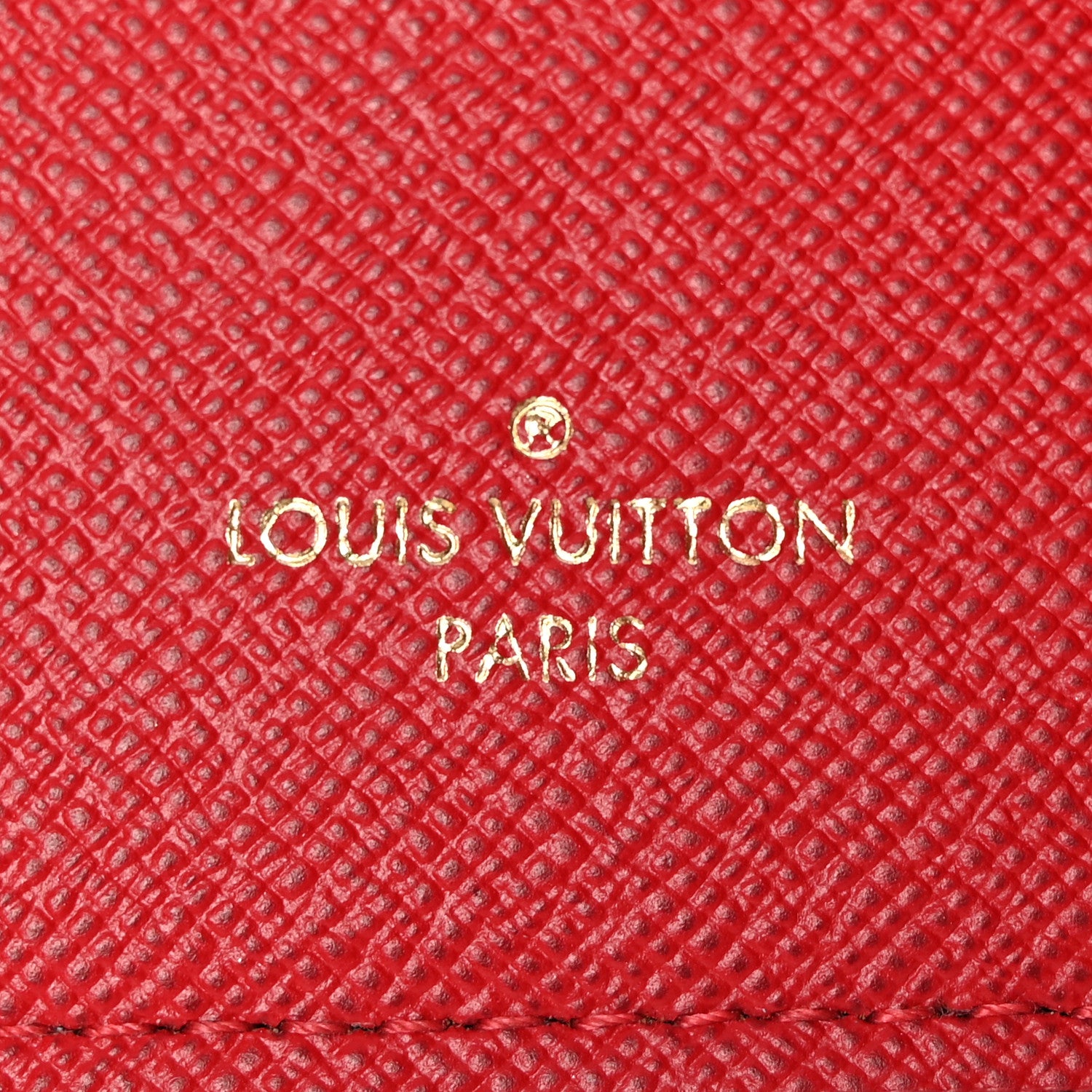 Louis Vuitton Damier Ebene Victorine Wallet Red 6 of 9