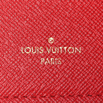 Louis Vuitton Damier Ebene Victorine Wallet Red 6 of 9
