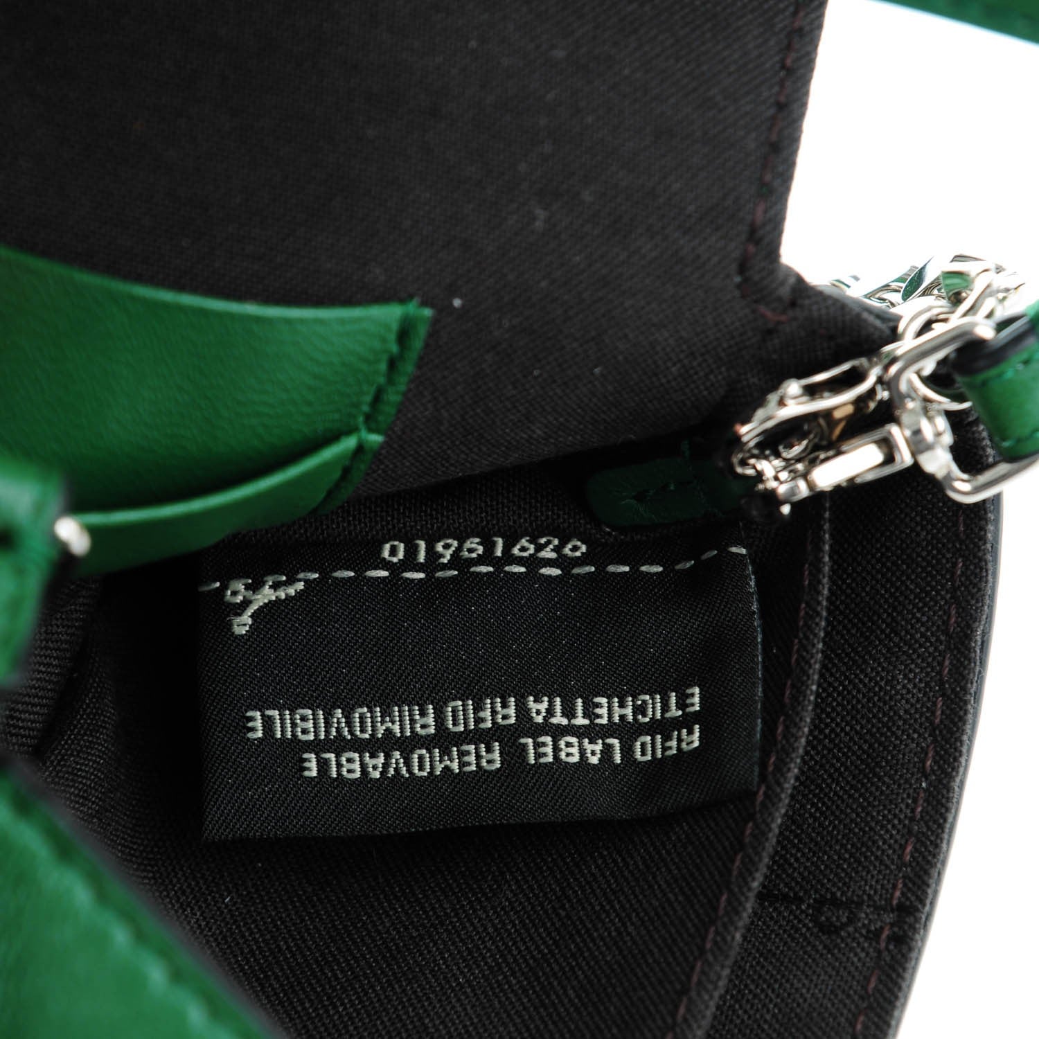 Fendi Nappa Micro Baguette Verde 7 of 8