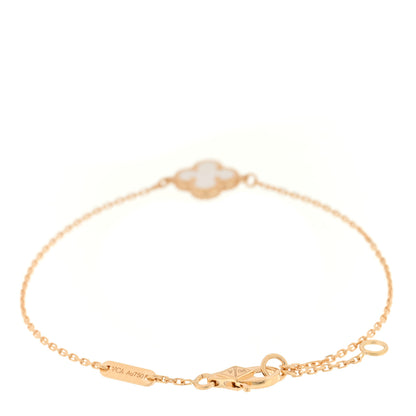 Van Cleef & Arpels 18K Yellow Gold Mother of Pearl Sweet Alhambra Bracelet 2 of 4