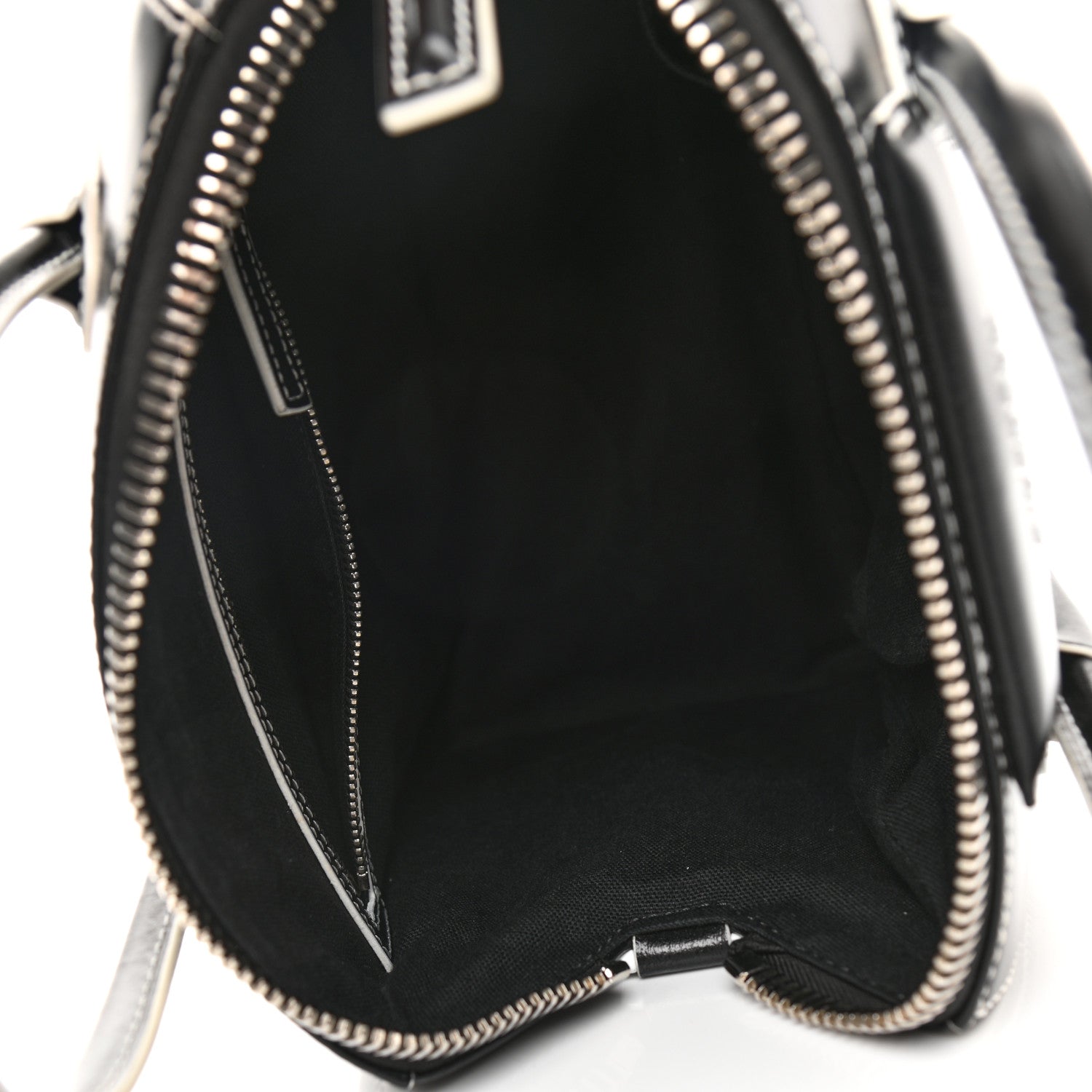 Givenchy Calfskin Contrast Topstitch Small Antigona Black White 5 of 11