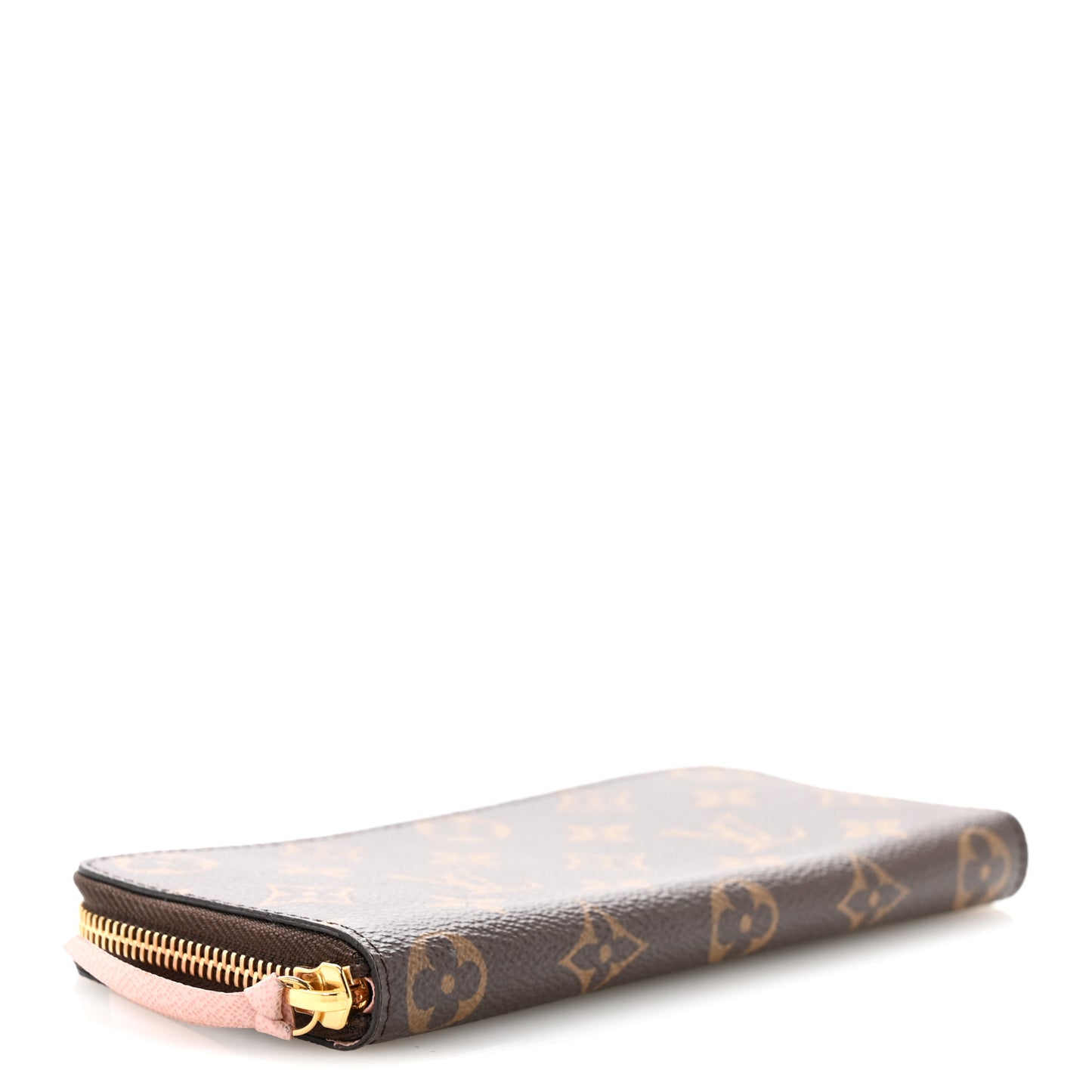 Monogram Clemence Wallet Rose Ballerine