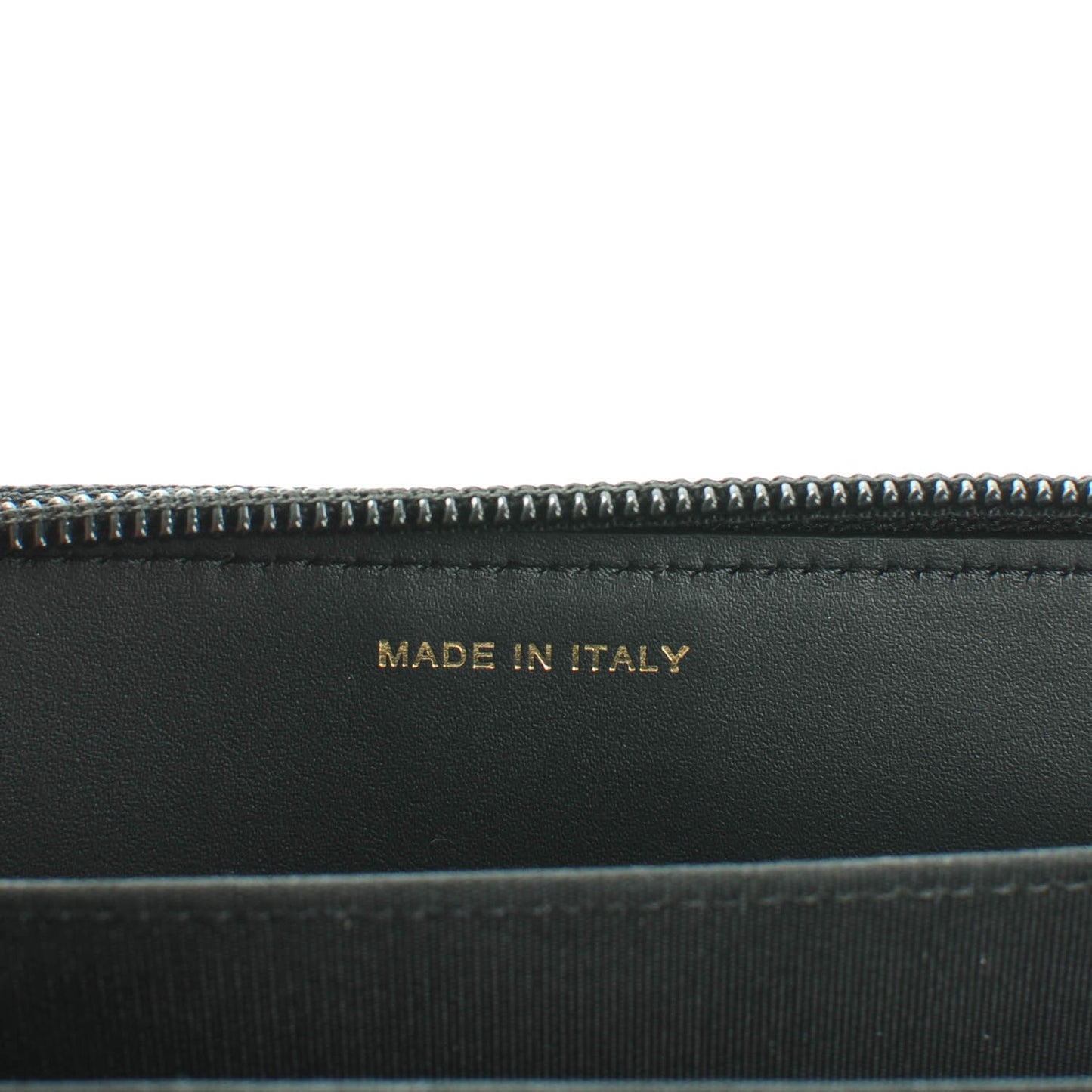Caviar Quilted Small Boy Zip Around Wallet Black