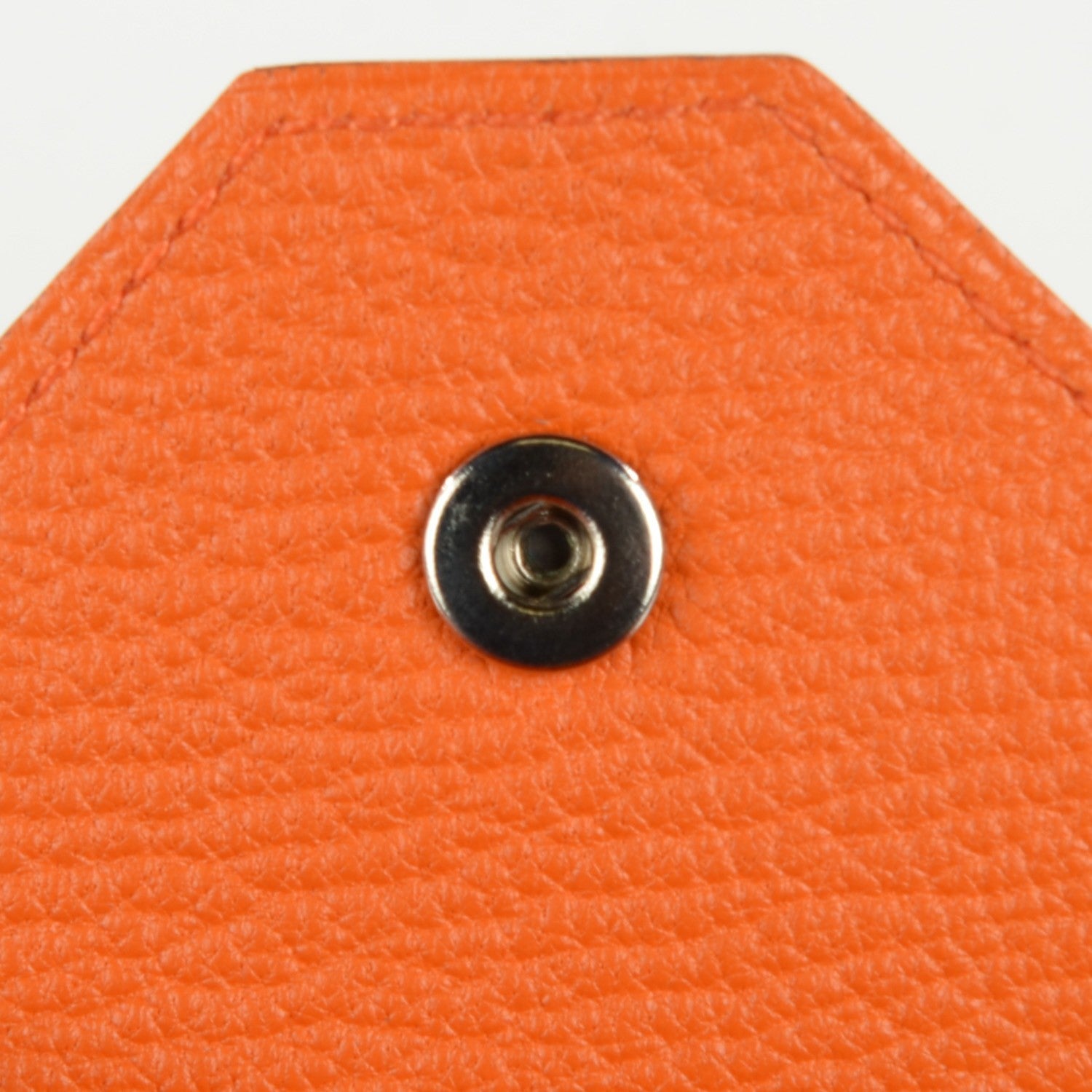 Hermes Chevre Mysore Le 24 Coin Purse Orange 10 of 10