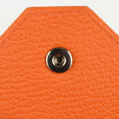 Hermes Chevre Mysore Le 24 Coin Purse Orange 10 of 10