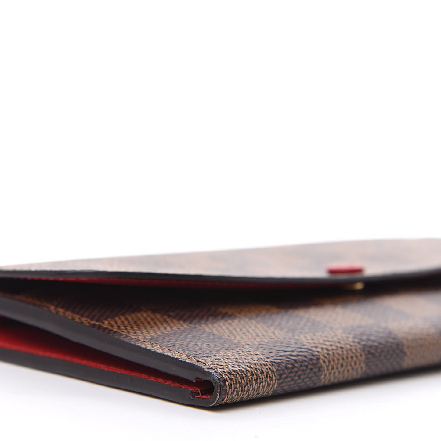 Damier Ebene Emilie Wallet Red