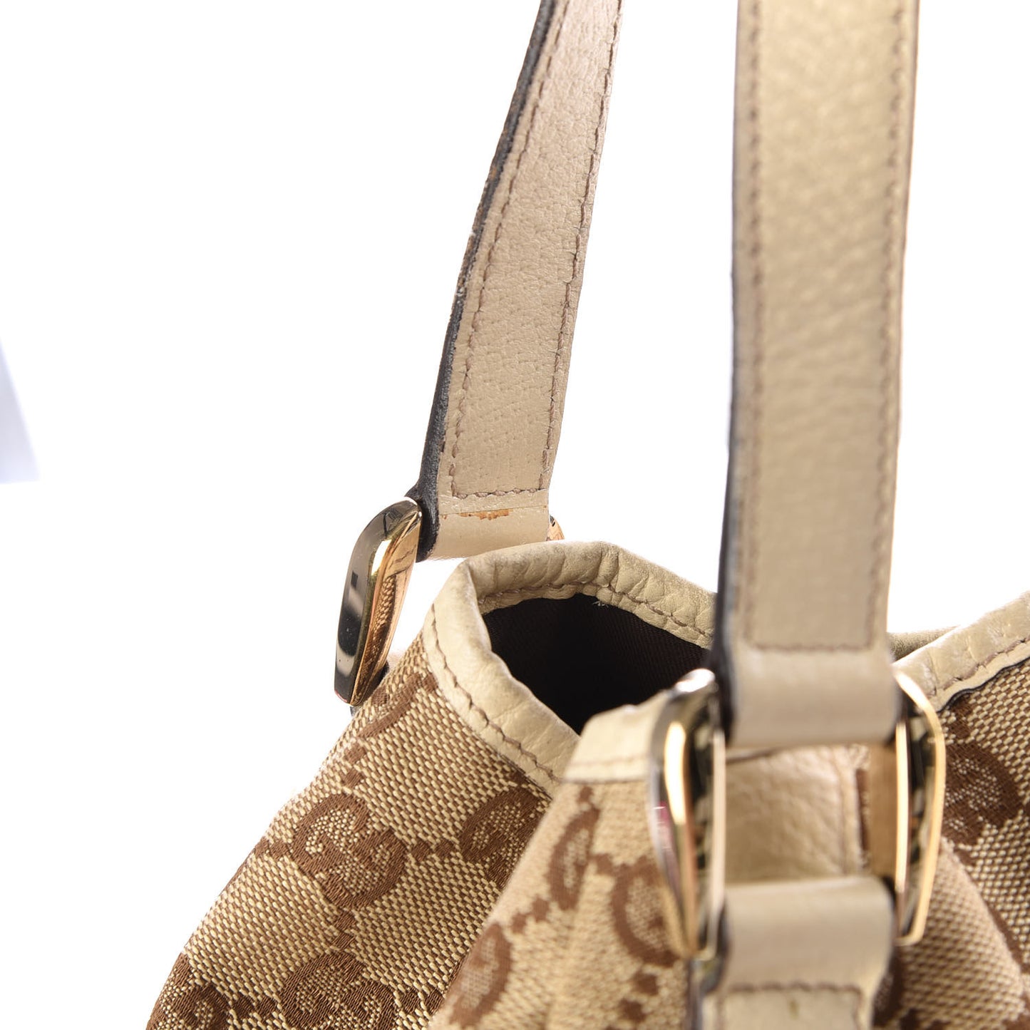 Monogram Medium Abbey Shoulder Bag Off White