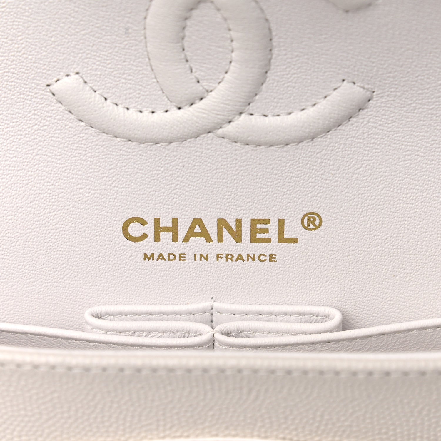 Chanel Caviar Quilted Small Double Flap White 5 of 9